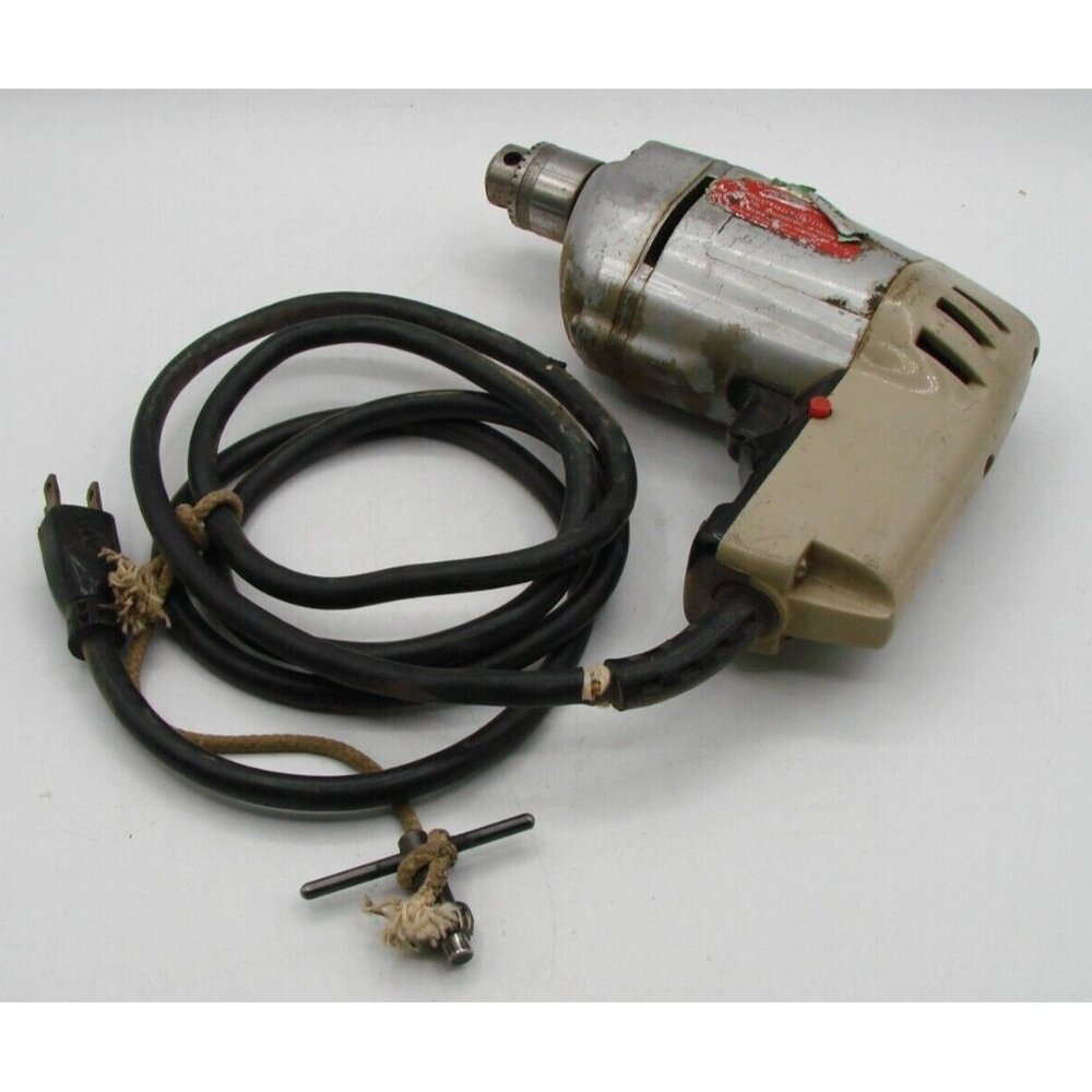 Vintage Black and Decker 1/4" Electric Utility Drill Cord Electric Tested READ